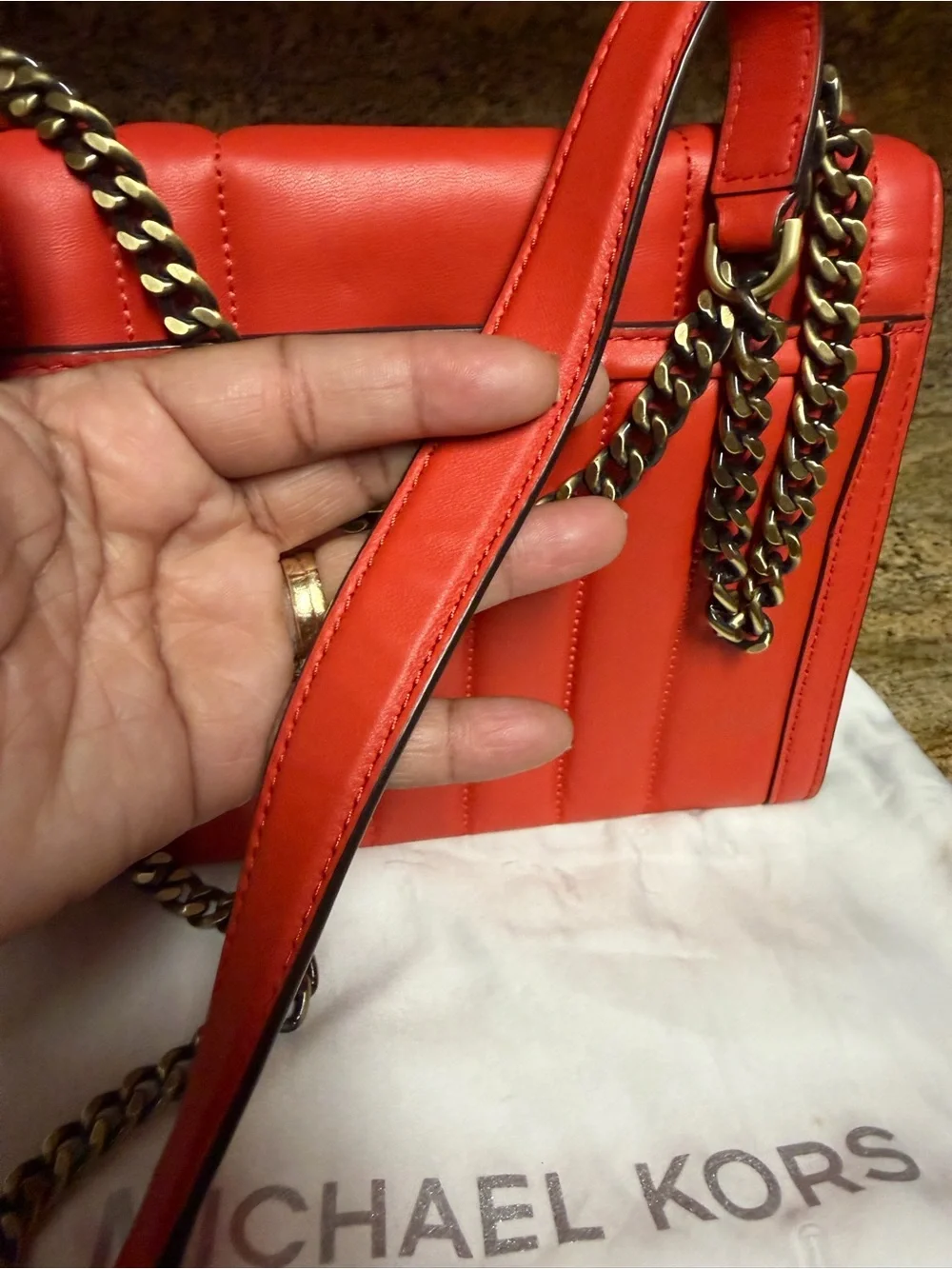 Michael Kors vibrant quilted